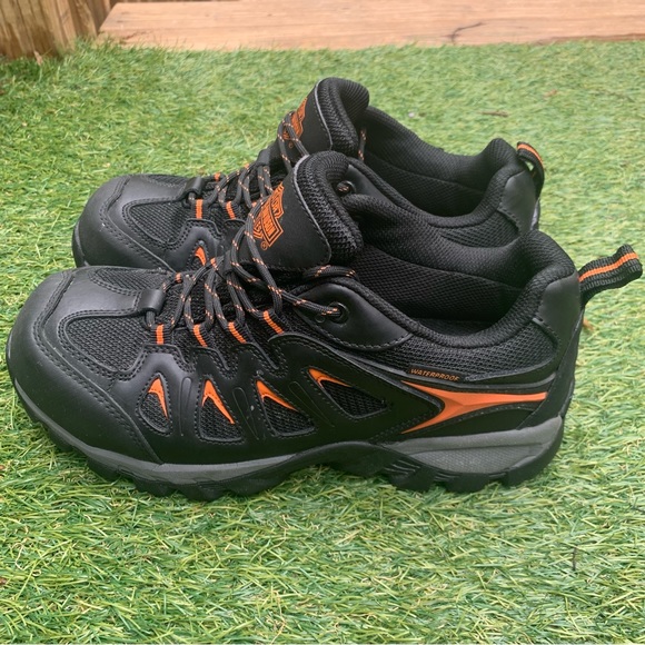 Men's Harley Davidson Composite Toe Eastfield WP Metal Free Work Shoe D93327 - Picture 2 of 16